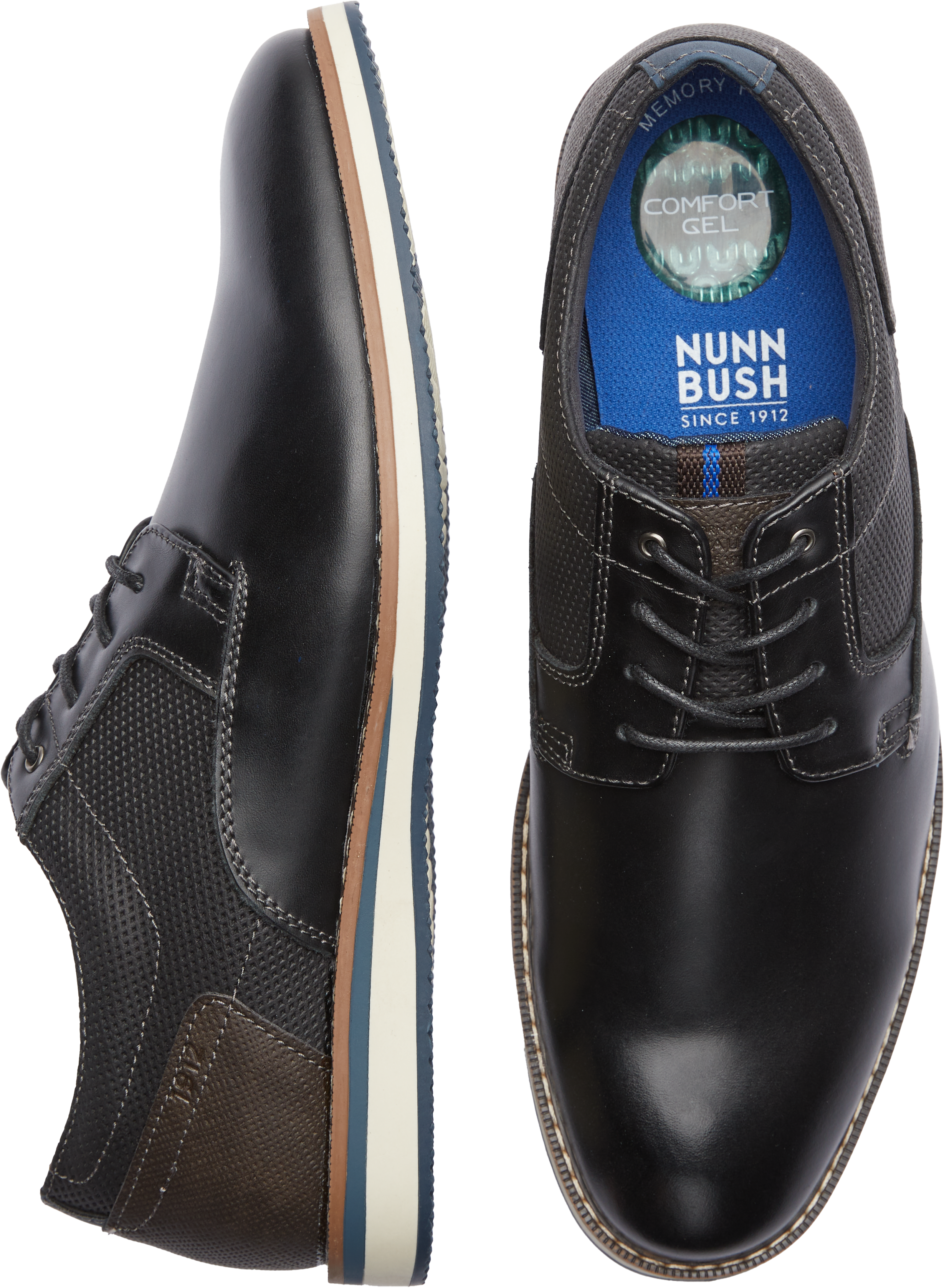 Nunn Bush Circuit Plain Toe Oxfords | Men's Shoes | Moores Clothing