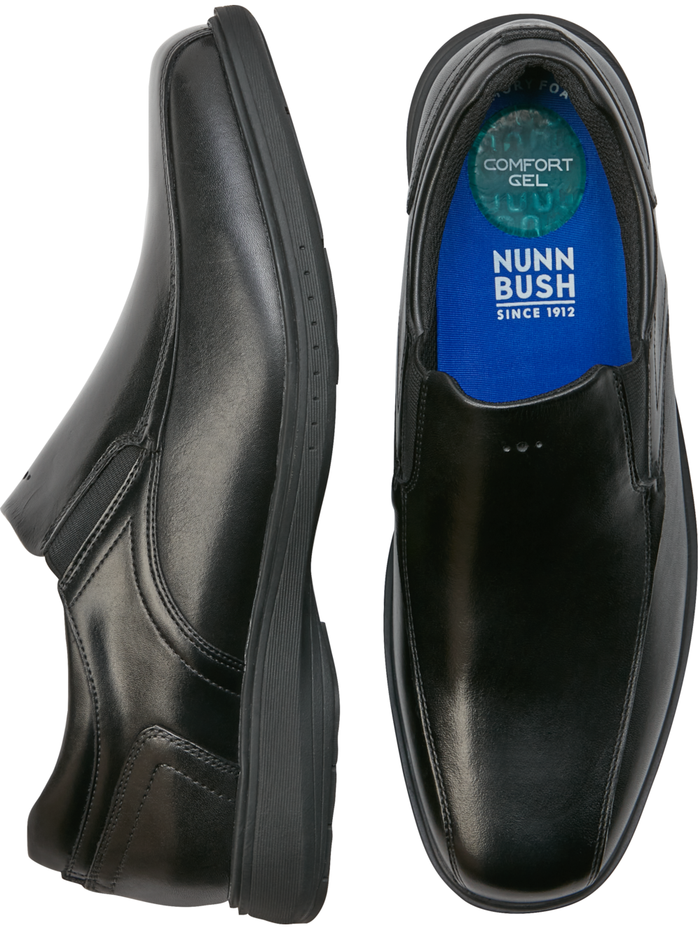 Nunn Bush Kore Pro Bicycle Toe Slipon Shoes Men's Shoes Moores