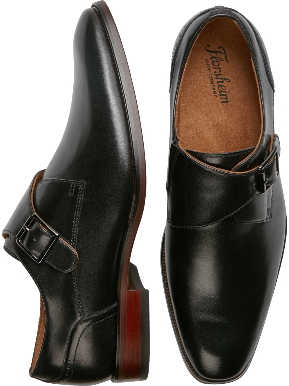 Florsheim Roseto Plain Toe Monk Strap Dress Shoes Men's Moores Clothing