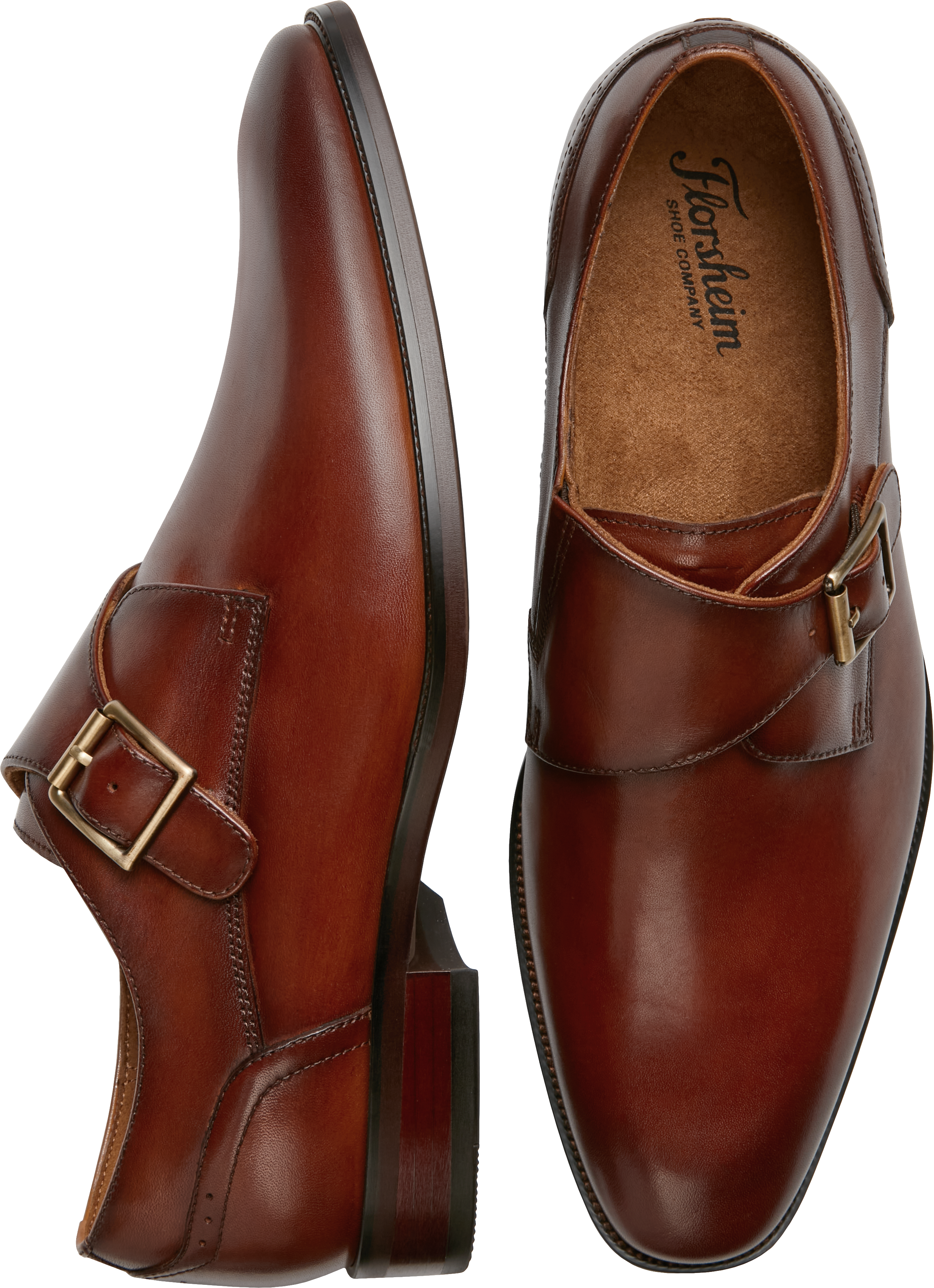 Florsheim monk store strap shoes