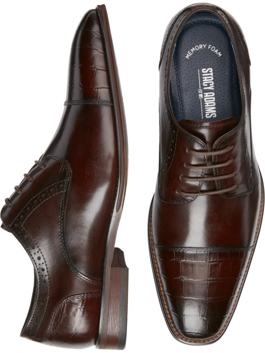 Stacy Adams Penley Cap Toe Lace-up Dress Shoes | Men's Shoes | Moores ...