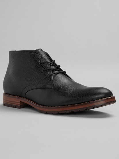 Joseph Abboud Pebbled Leather Chukka Boots | Men's | Moores Clothing