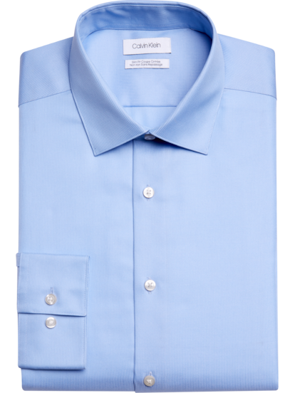 Calvin Klein Refined Cotton Slim Fit Stripe Dress Shirt, Clearance Dress  Shirts