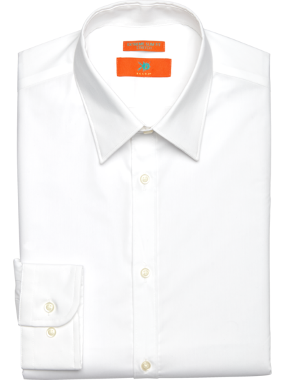 Skinny white dress shirt hot sale