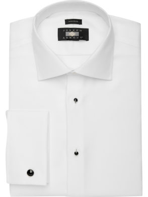 French Cuff White Calvin Klein Slim Fit Solid Formal Dress Shirt Takes Cuff  Links Studs - Tuxedos Online