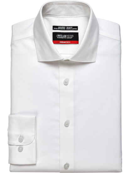 Awearness Kenneth Cole Awear tech Slim Fit Dress Shirt Men s