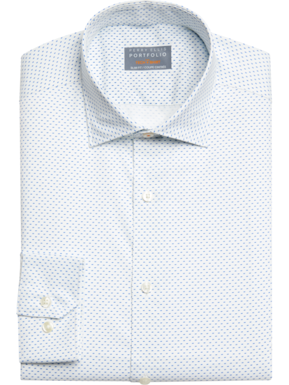 Perry ellis white dress shirt sale