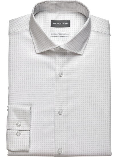 Michael Kors Slim Fit Patterned Dress Shirt | Men's | Moores Clothing