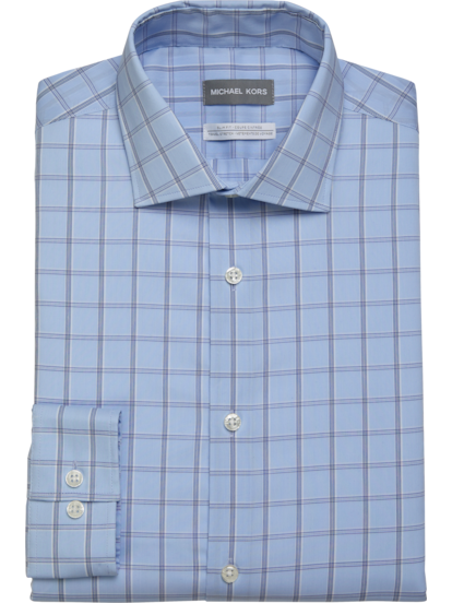 Michael kors cheap blue dress shirt