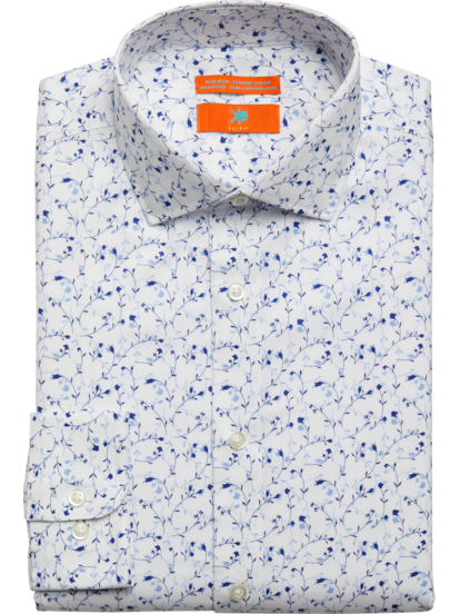 Orange and discount white dress shirt