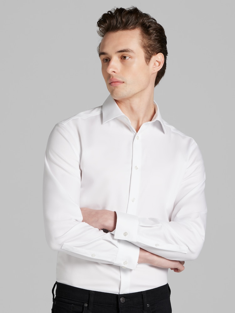 BOSS Slim-Fit Solid Dress Shirt | Dress Shirts | Harry Rosen