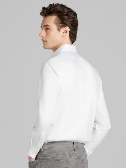 fitted lace wedding dress Calvin Klein Mens Extra-Slim fit Dress Shirt XL 17.5 in 32-33 Black So –  Bristol Apparel Co main image 0