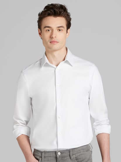 Calvin Klein Slim Fit Supima Cotton Dress Shirt | Men's Shirts | Moores  Clothing