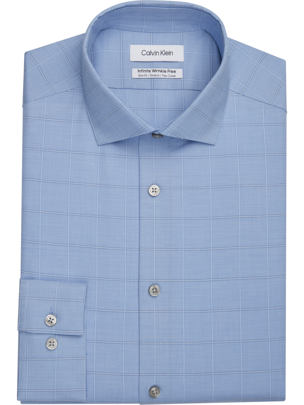 Calvin Klein Slim Fit Infinite Spread Collar Dress Shirt Men's