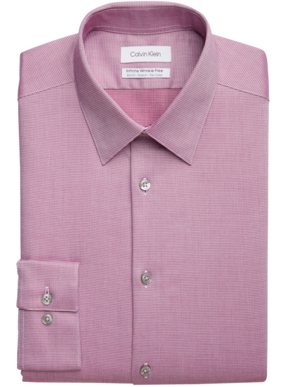 Calvin klein burgundy dress shirt clearance