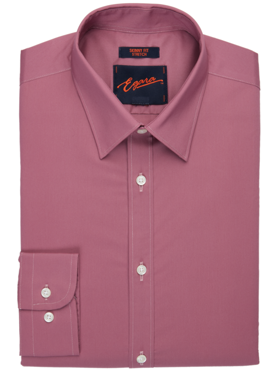 Egara Orange Skinny Fit Point Collar Dress Shirt | Men's Shirts ...