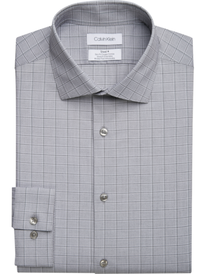 Calvin Klein Slim Fit Spread Collar Stripe Dress Shirt Men s