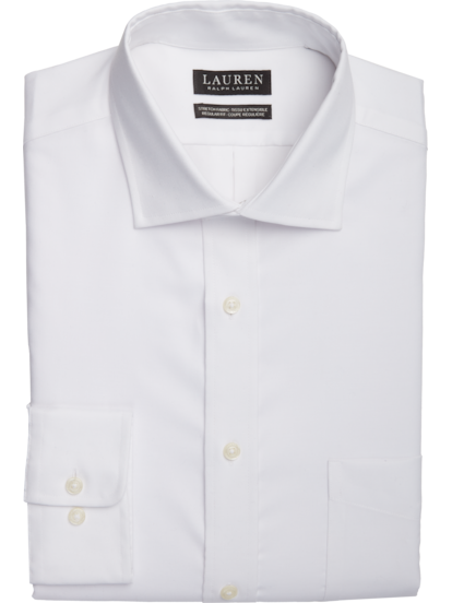 White spread collar dress shirt clearance