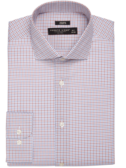 Pronto Uomo Slim Fit Spread Collar Shirt