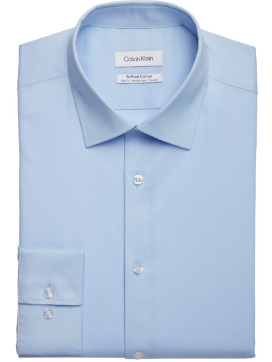 Calvin Klein Slim Fit Spread Collar Dress Shirt | Men's | Moores Clothing