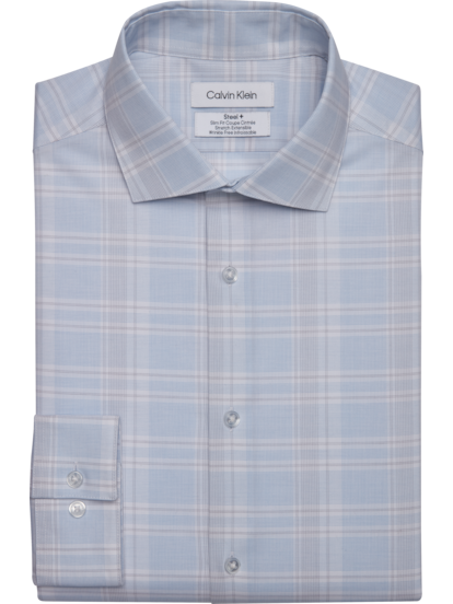 Calvin Klein Slim Fit Check Dress Shirt | Men's | Moores Clothing