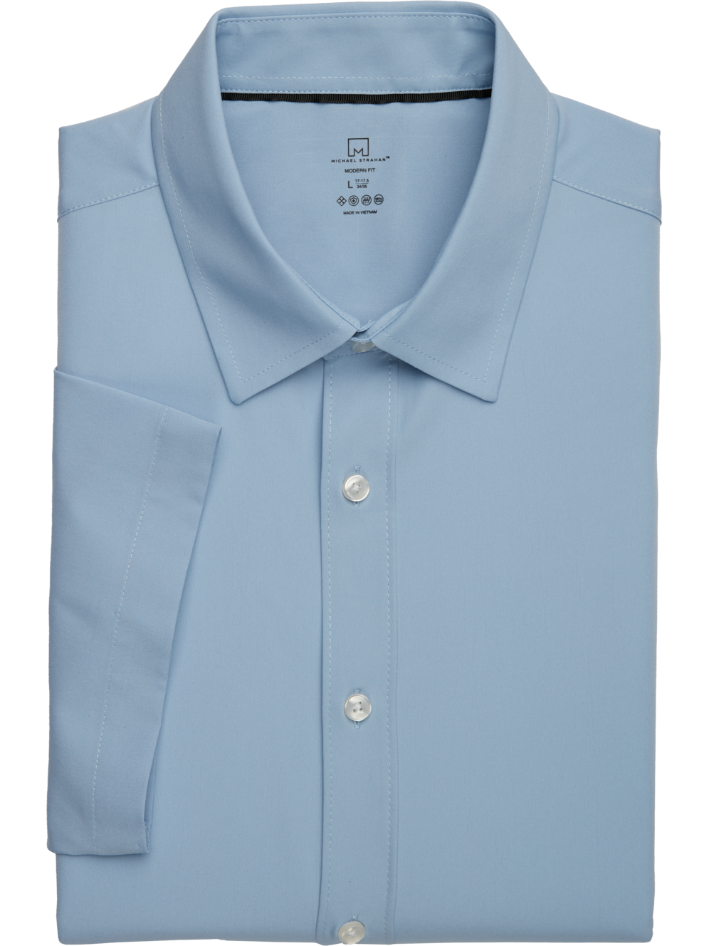 Michael Strahan Modern Fit Short Sleeve Dress Shirt Men's Shirts