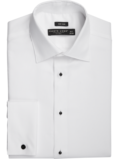 French cuff dress shirts slim fit on sale