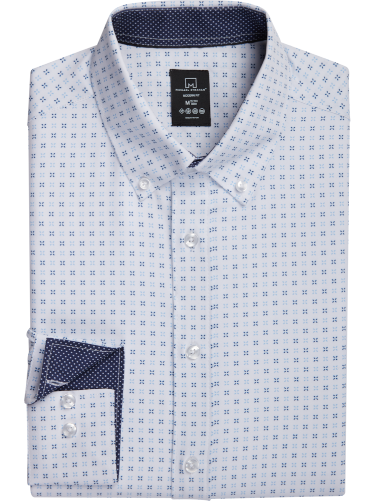 White dress shirt with dots online