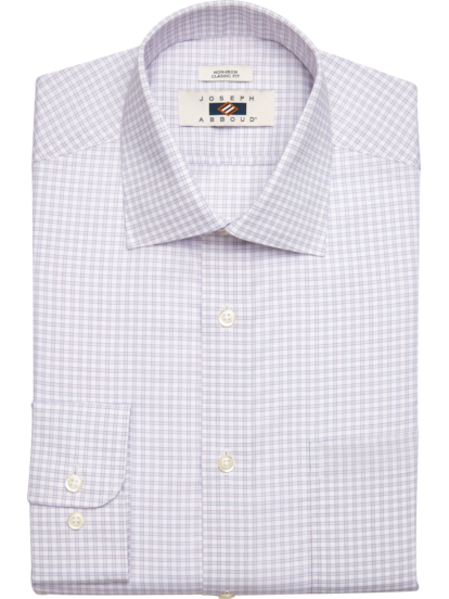 Joseph Abboud Classic Fit Spread Collar Grid Pattern Dress Shirt Men s Shirts Moores Clothing