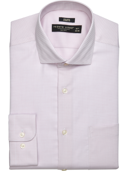 Pronto Uomo Slim Fit Spread Collar Shirt