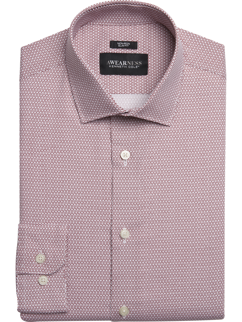 Awearness Cole Slim Fit Spread Collar Check Dress Shirt Men's