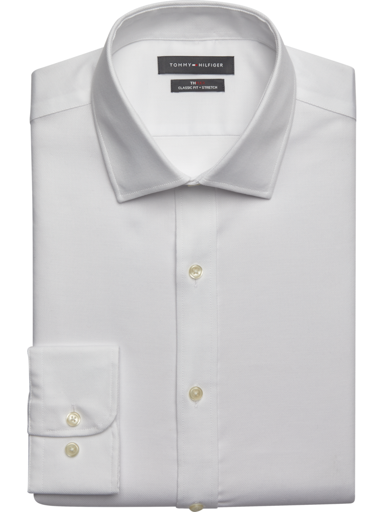 Tommy Hilfiger Th Flex Classic Fit Spread Collar Stripe Dress Shirt, Men's  Shirts