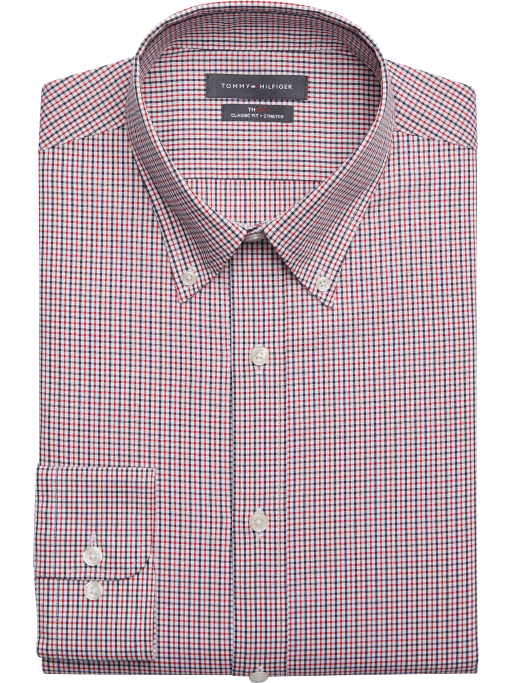 Tommy Hilfiger Flex Classic Fit Spread Collar Dress Shirt Men's