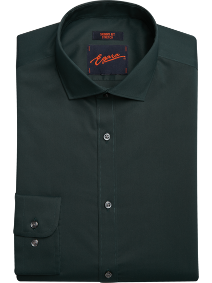 Egara Orange Skinny Fit Spread Collar Dress Shirt Men s Shirts Moores Clothing