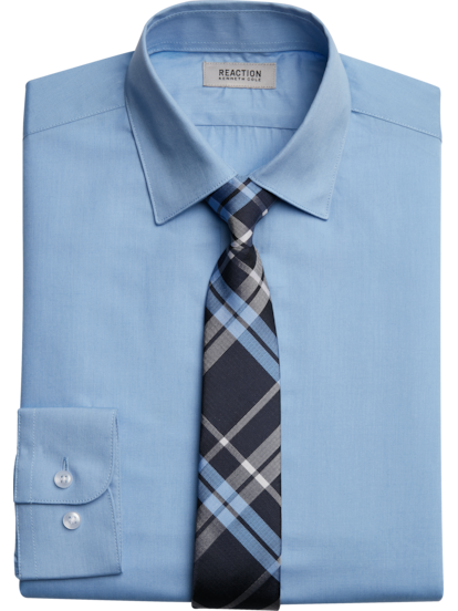 Light blue dress shirt with tie best sale
