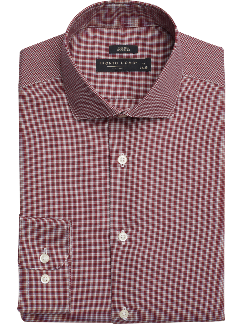 Pronto Uomo Modern Fit Grid Dress Shirt Men's Shirts Moores Clothing
