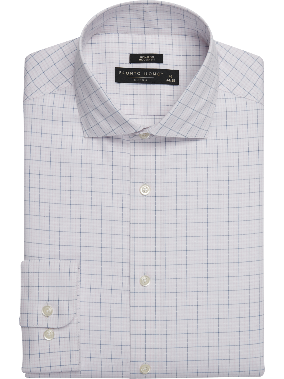 Pronto Uomo Modern Fit Dobby Plaid Dress Shirt Men's Shirts Moores