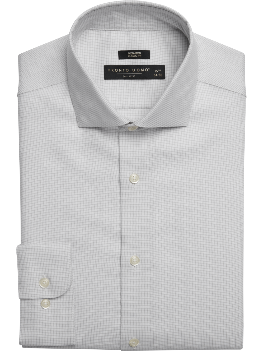 Pronto Uomo Classic Fit Basketweave Dress Shirt Men's Shirts Moores