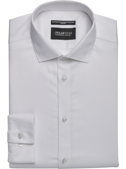 Awearness Kenneth Cole Slim Fit Performance Dress Shirt | Men's Shirts |  Moores Clothing