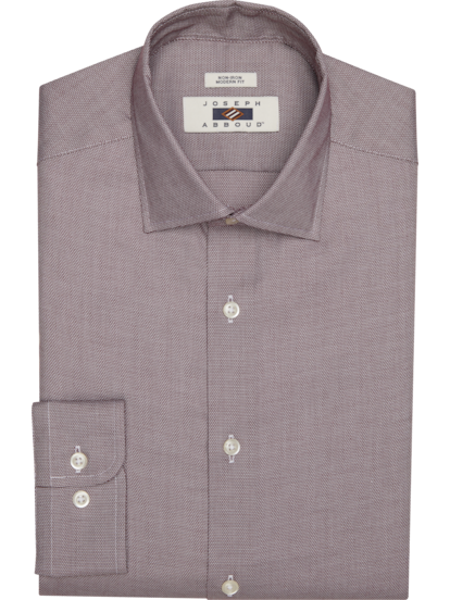 Joseph Abboud Modern Fit Birdseye Spread Collar Dress Shirt