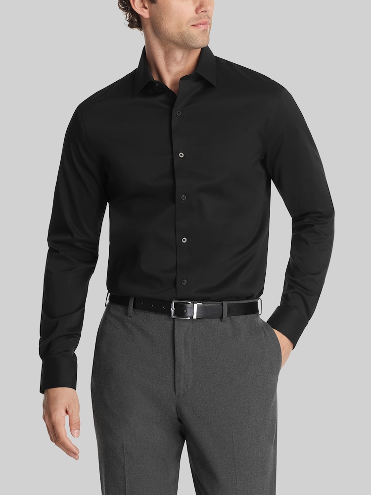 Classic Fit Moores Dress Shirts Michael Kors Fine Gauge Knit Dress Shirt  White Shirt Slim Fit