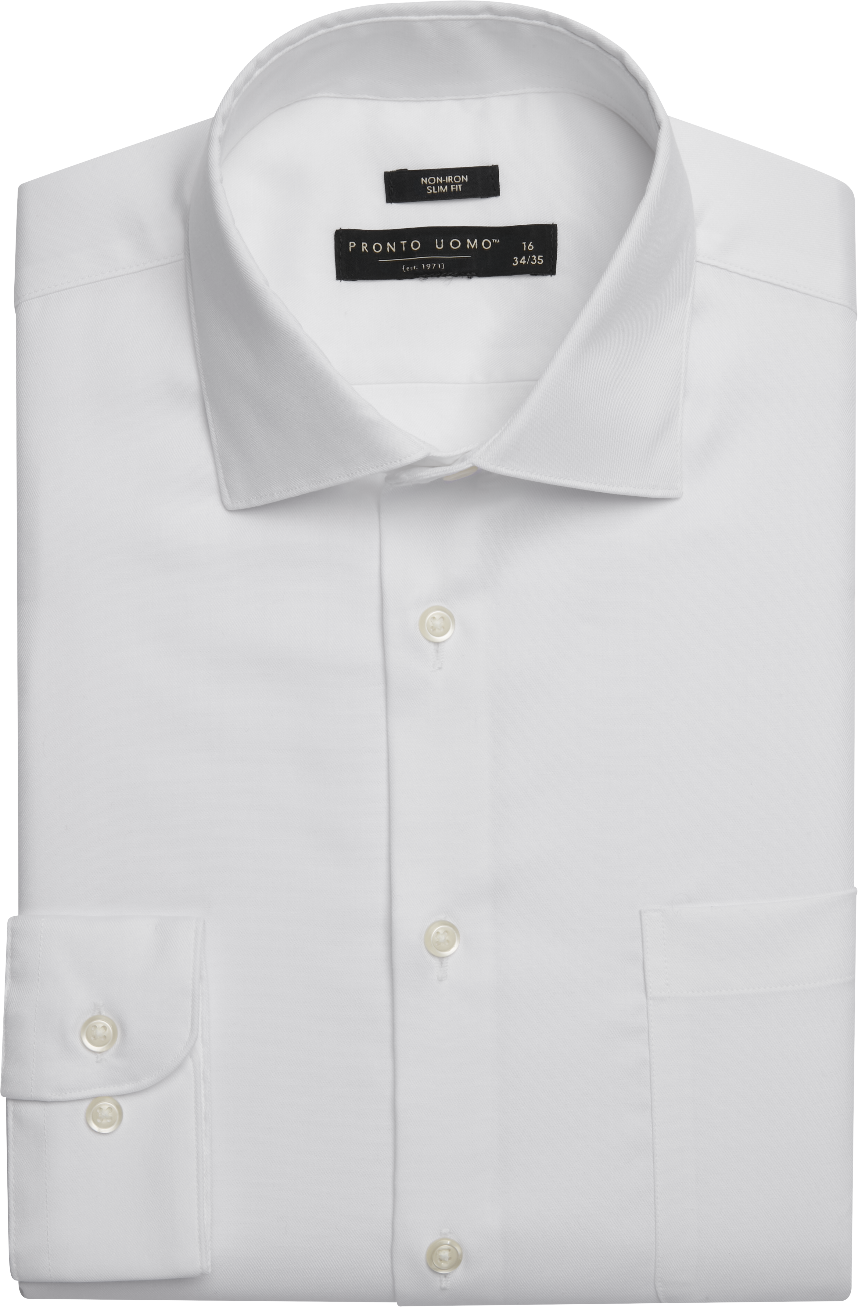 Pronto uomo white dress shirt on sale