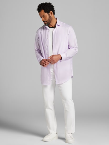 slim fit dress slacks JOSEPH ABBOUD CLASSIC FIT NON IRON BUTTON DOWN COTTON CHECKERED SHIRT – JS  BROTHERS
