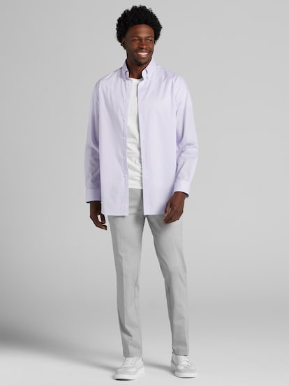 Joseph Abboud Classic Fit Mini Check Button-down Collar Dress Shirt | Men's  Shirts | Moores Clothing