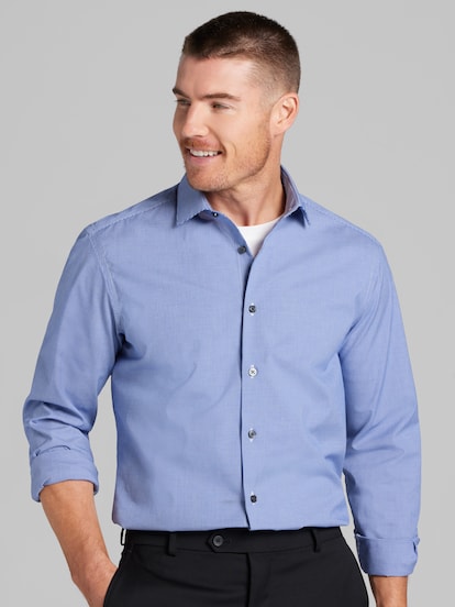 Awearness Kenneth Cole Slim Fit Ultra Performance Stretch Dress Shirt |  Men's Shirts | Moores Clothing