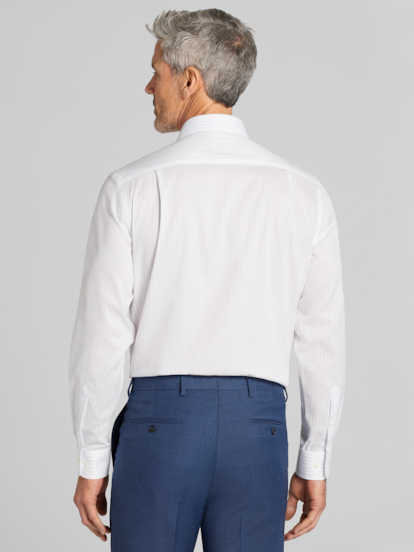 joseph abboud white 37.5 dress shirt Joseph Abboud White Solid Dress Shirts for Men for sale