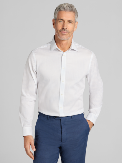 Joseph Abboud Modern Fit Stripe Dress Shirt | Men's Shirts | Moores Clothing
