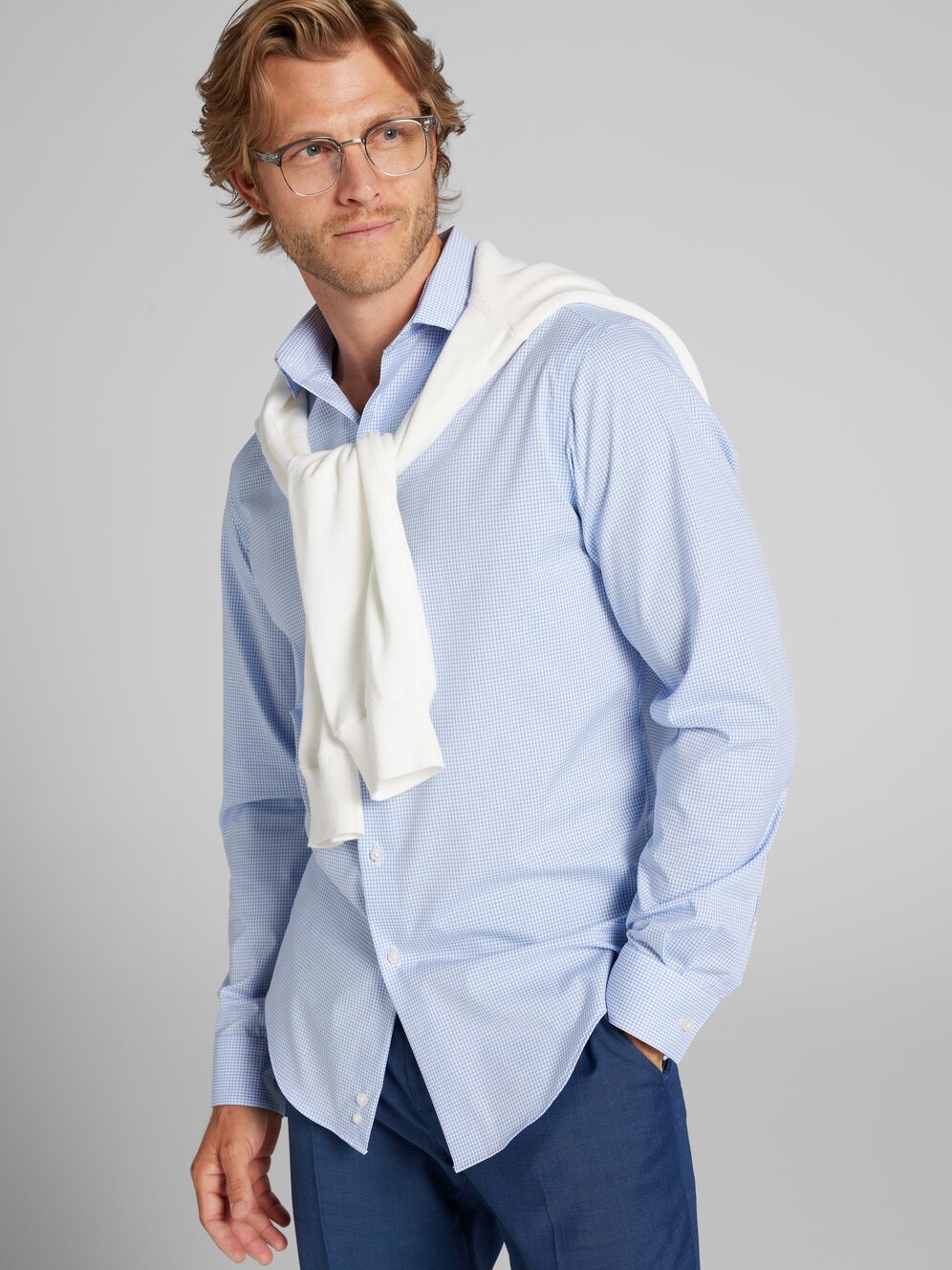 Awearness Kenneth Cole Slim Fit Check Dress Shirt | Men's Shirts ...