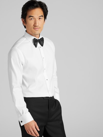 Pronto Uomo Slim Fit Twill Formal Dress Shirt | Men's Shirts | Moores  Clothing
