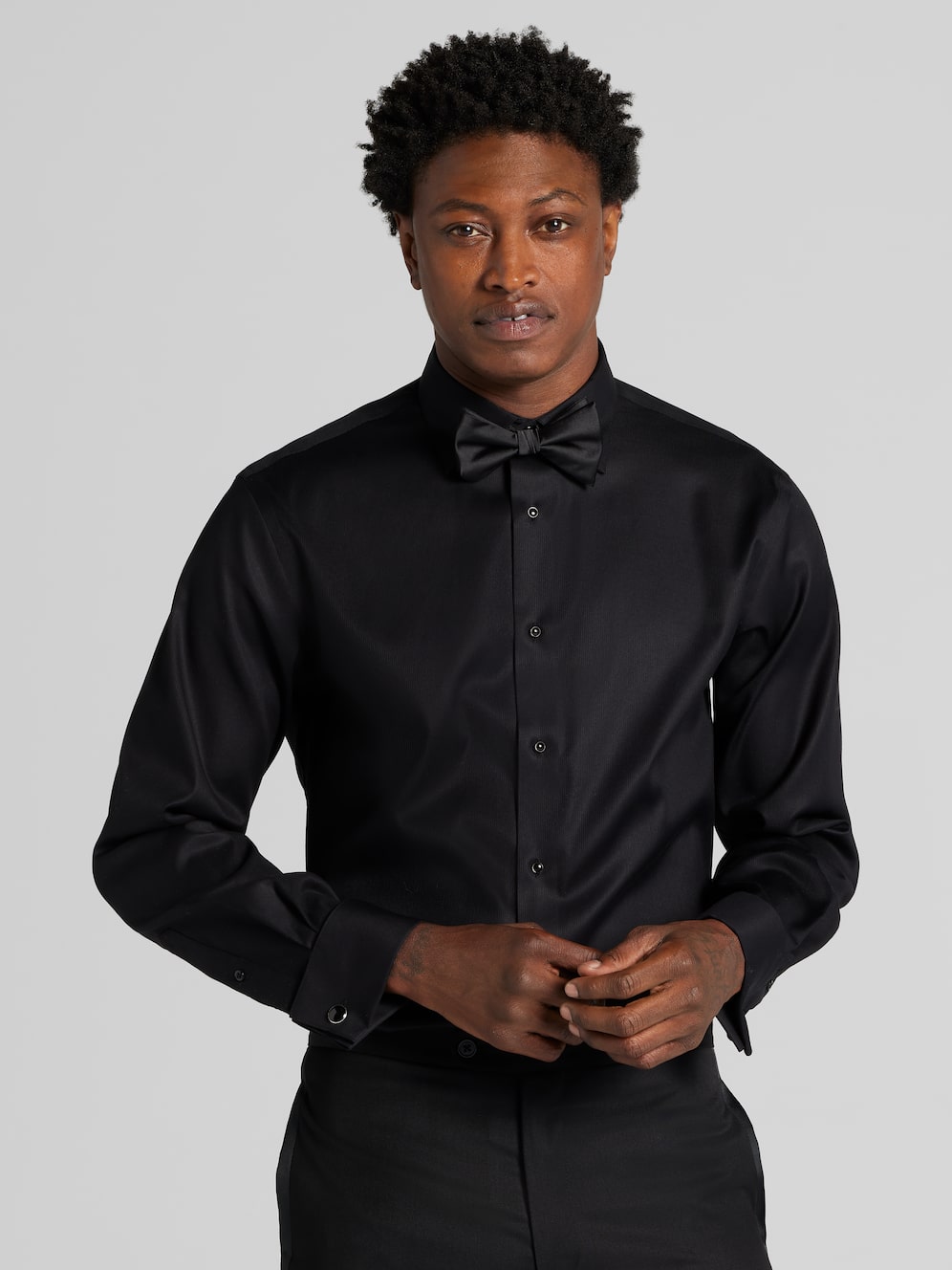 Pronto Uomo French Cuff Dress Shirts Modern Fit Pronto Uomo Shirt Long  Sleeve Pronto Uomo French